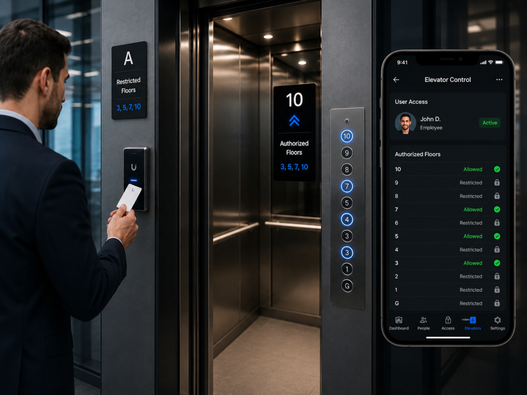 elevator floor restrictions